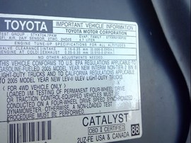 2005 TOYOTA SEQUOIA, GRAY, SR5, 4.7L, AT, AT.  Z25978
